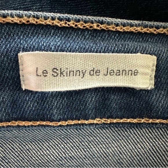 FRAME Denim Le Skinny de Jeanne Distressed Fringe Hem Jeans Size 27 - Picture 8 of 10